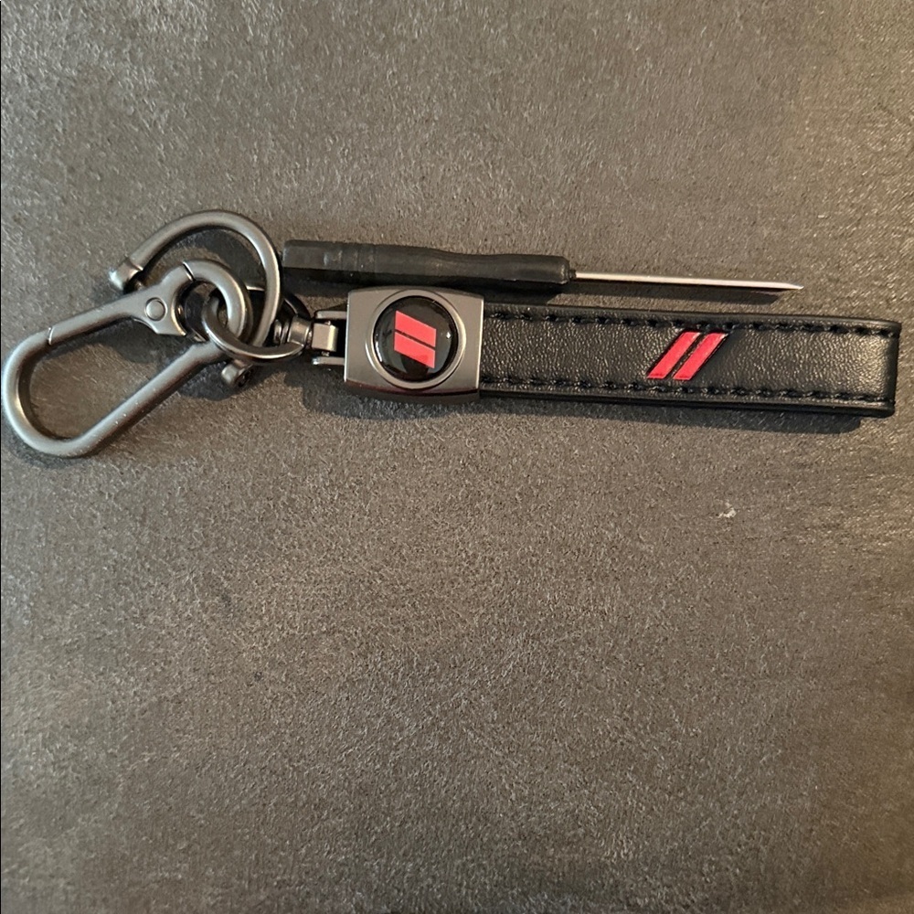 Black and Red Keychain Accessory